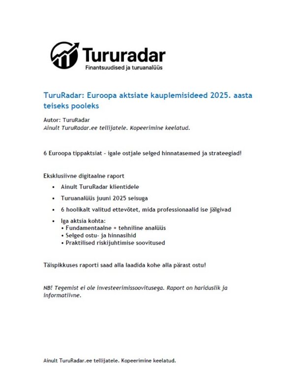 Euroopa aktsiate kauplemisideed 2025. aasta teiseks pooleks - Image 2