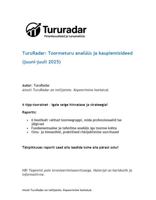 Toormeturu analüüs ja kauplemisideed (juuni–juuli 2025) - Image 2
