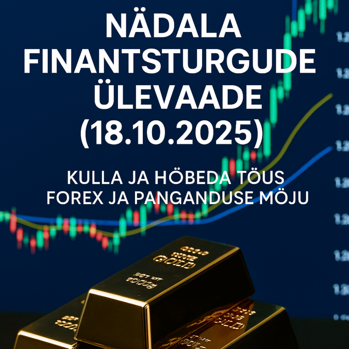 Nädala finantsturgude ülevaade 18.10.2025 – kulla ja hõbeda hinnatõus, forex turg ja aktsiaindeksid
